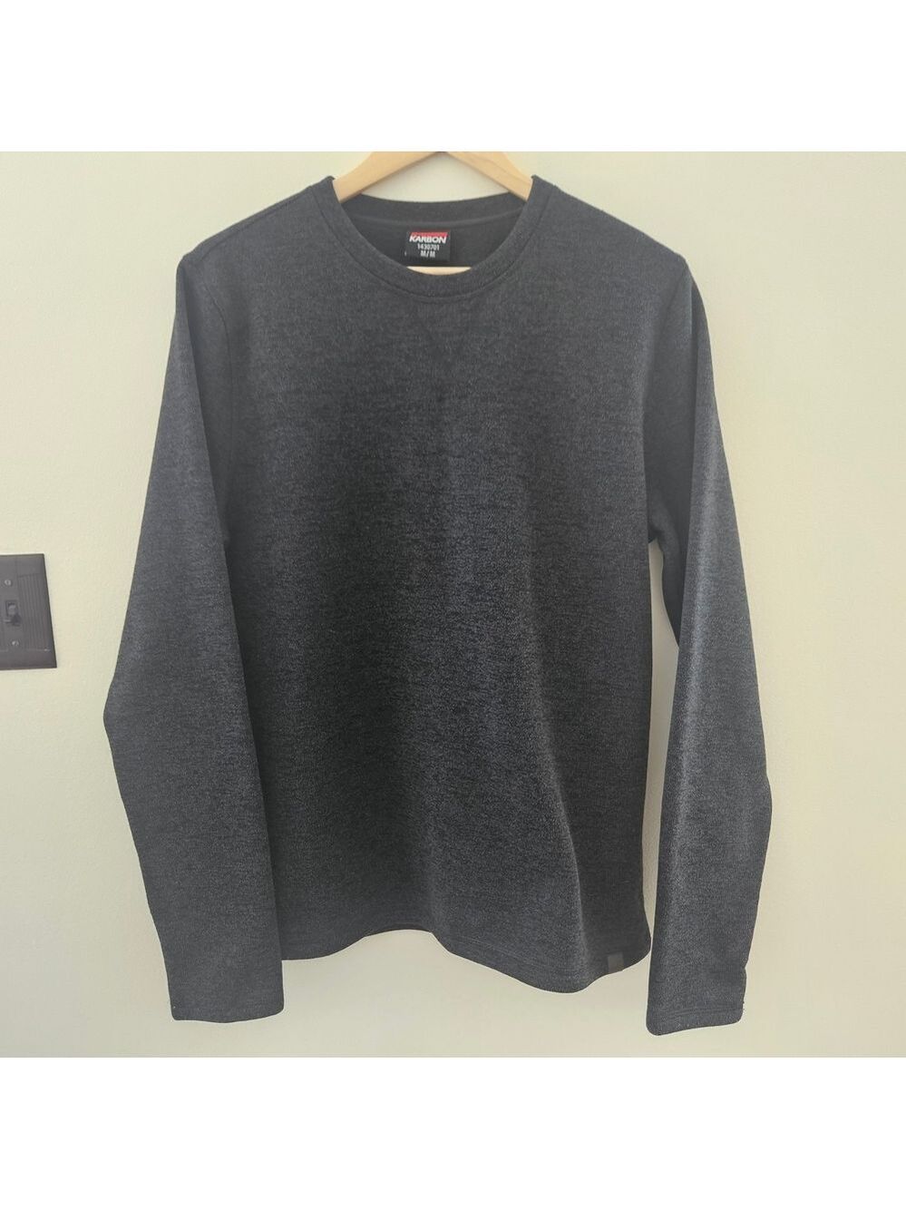 Karbon Long Sleeve Performance Shirt Men’s Medium Black Base Layer